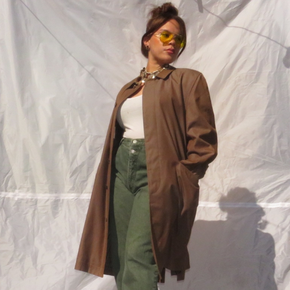 VINTAGE IRIDESCENT SWING COAT - Picture 2 of 7